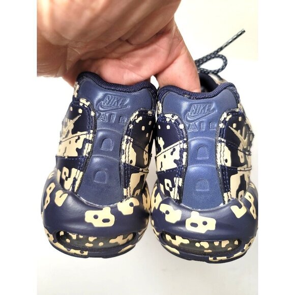 Nike Air Max 95 x can Men's Digi Camo Navy obsidian Blue Sneakers  Size 7 - Picture 5 of 11